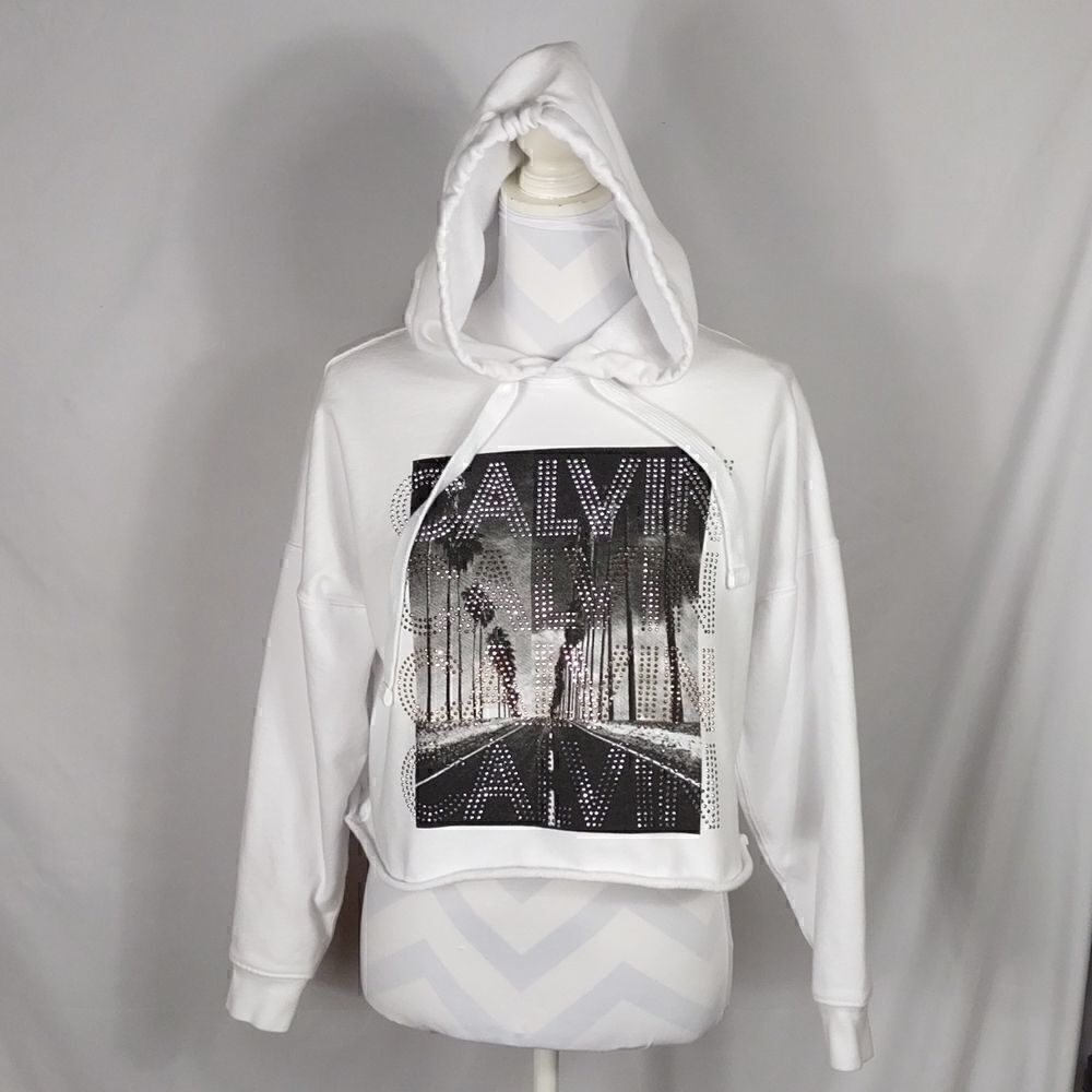 Calvin Klein Studded Woman's Cropped Hoodie